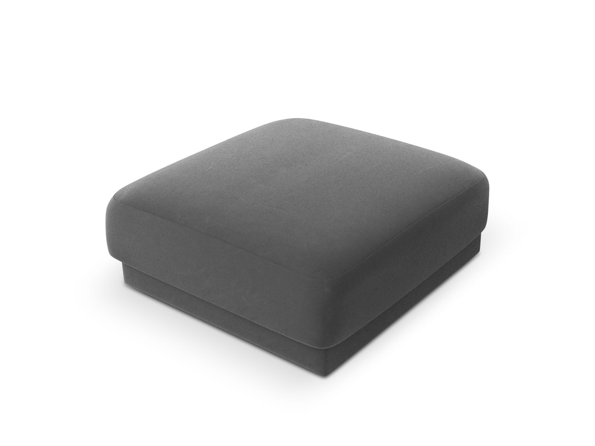 Miley Velour Pouf 1 Sitz in Grey-Bluvel präsentiert im Onlineshop von KAQTU Design AG. Pouf ist von Micadoni