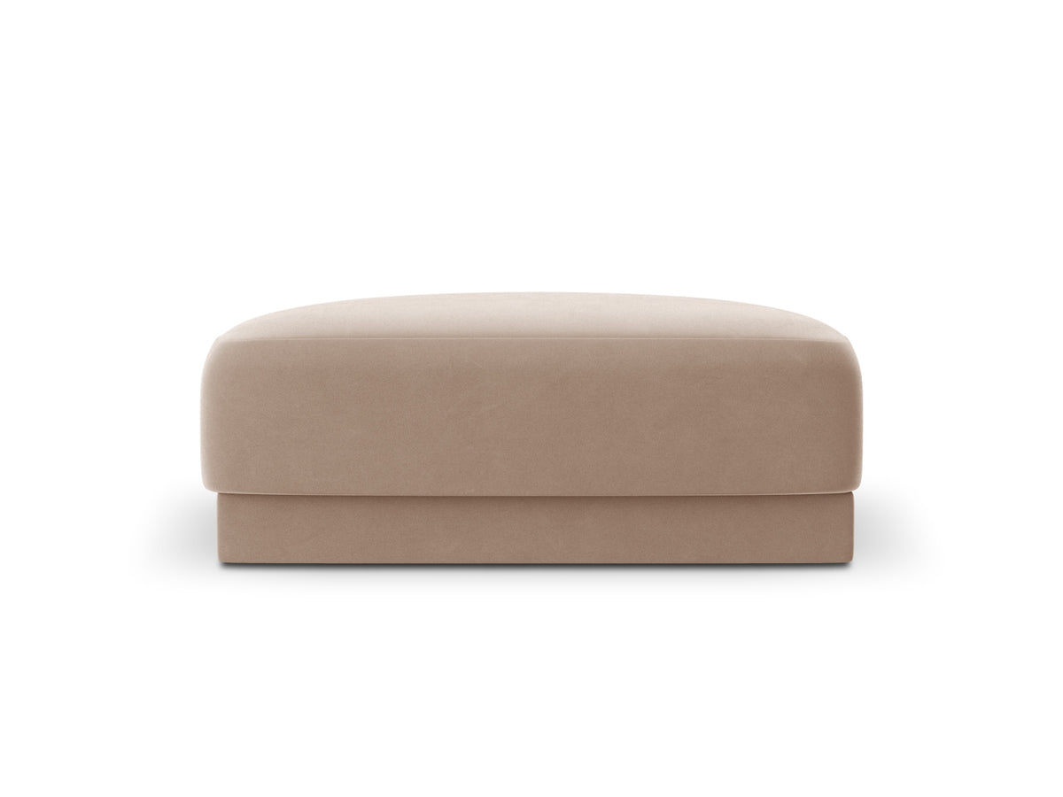 Miley Velour Pouf 1 Sitz in Cappuccino-Bluvel präsentiert im Onlineshop von KAQTU Design AG. Pouf ist von Micadoni