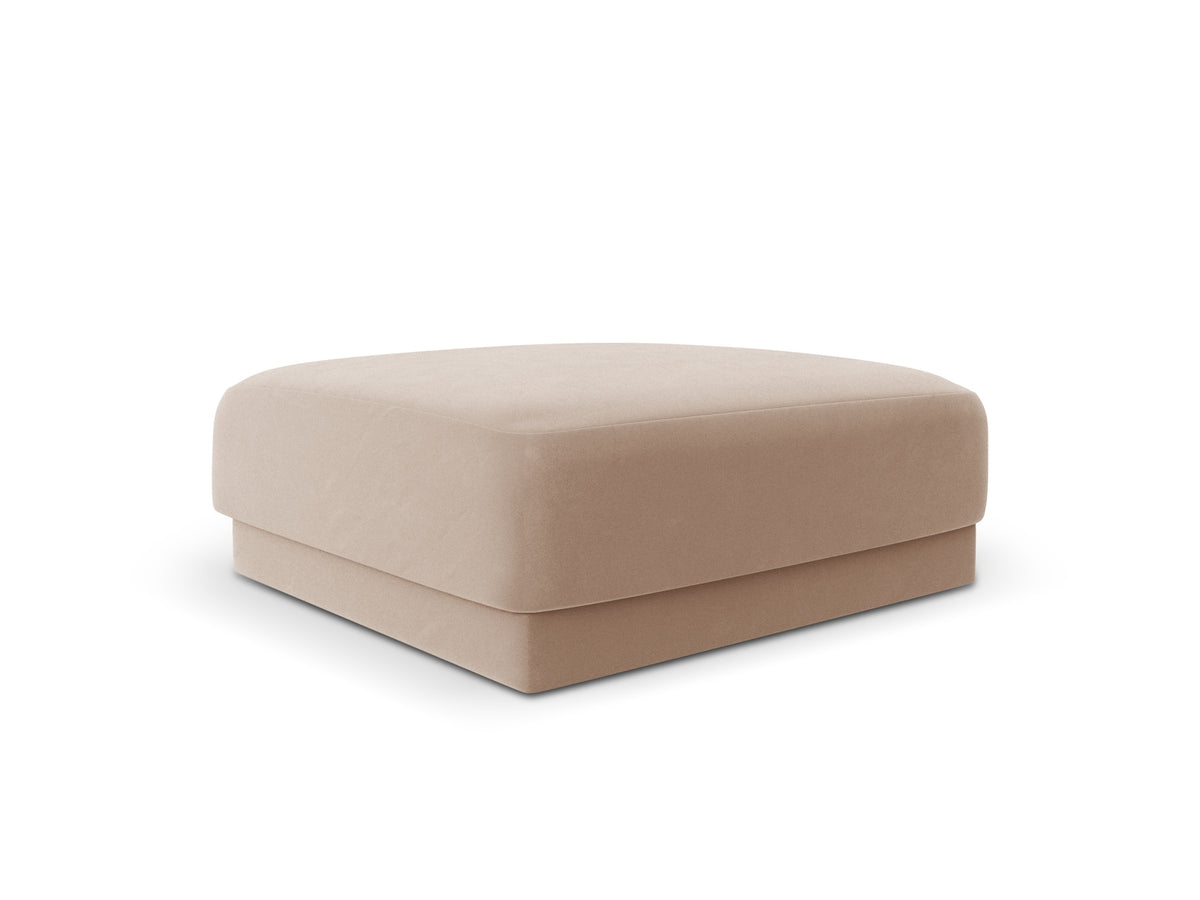Miley Velour Pouf 1 Sitz in Cappuccino-Bluvel präsentiert im Onlineshop von KAQTU Design AG. Pouf ist von Micadoni