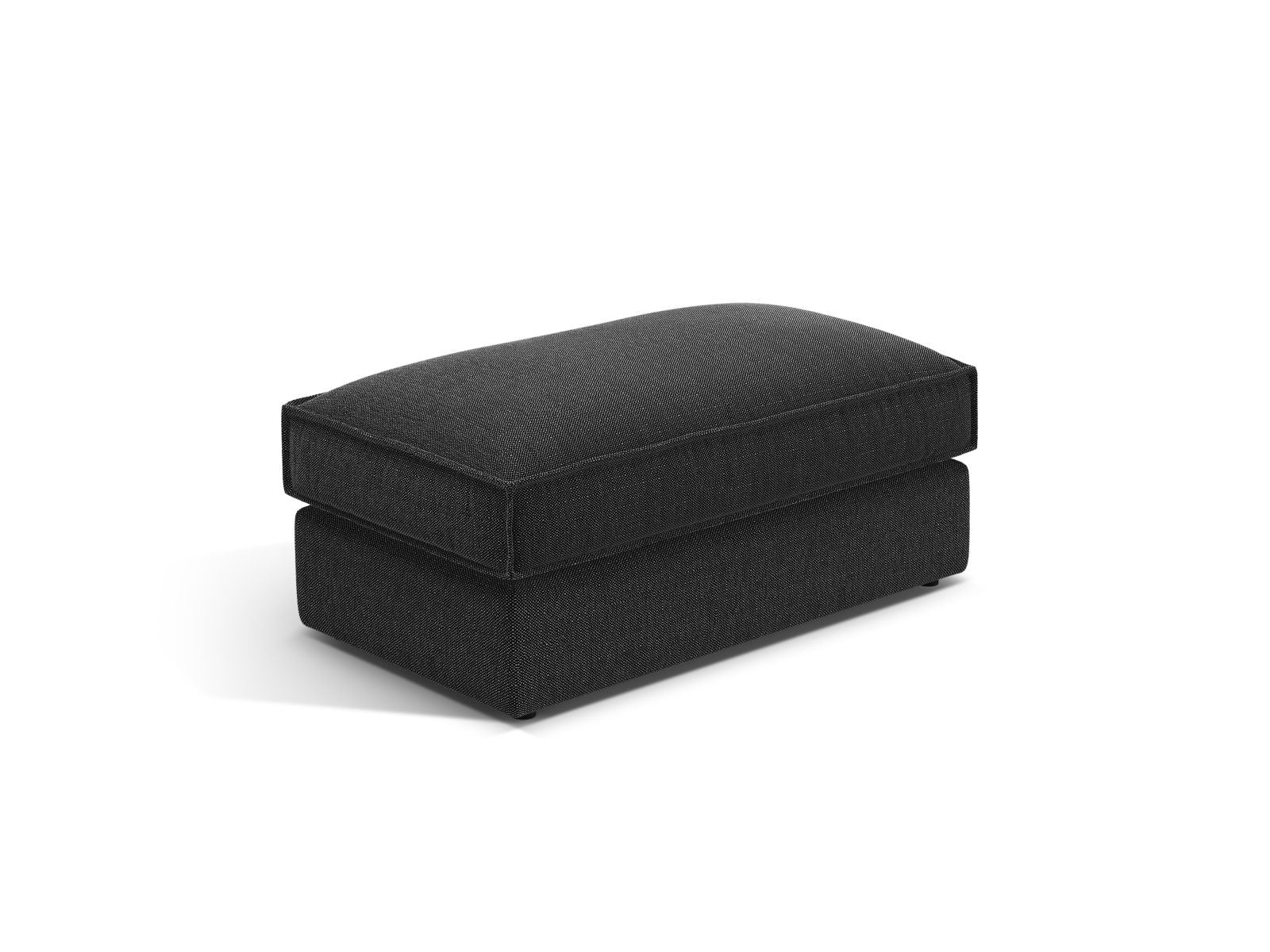 Stylischer 1-Sitzer Pouf Pola in zeitlosem Schwarz, perfekt für jedes moderne Zuhause. Hochwertige Materialien und elegantes Design von Micadoni.