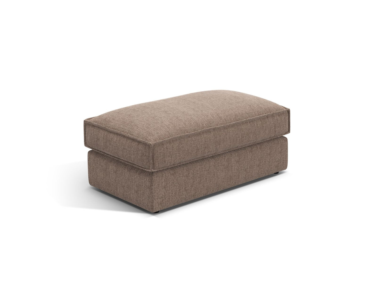 Moderner 1-Sitzer Pouf Pola in zartem Beige, perfekt für gemütliche Ecken. Hochwertige Verarbeitung von Micadoni für jeden Wohnstil.