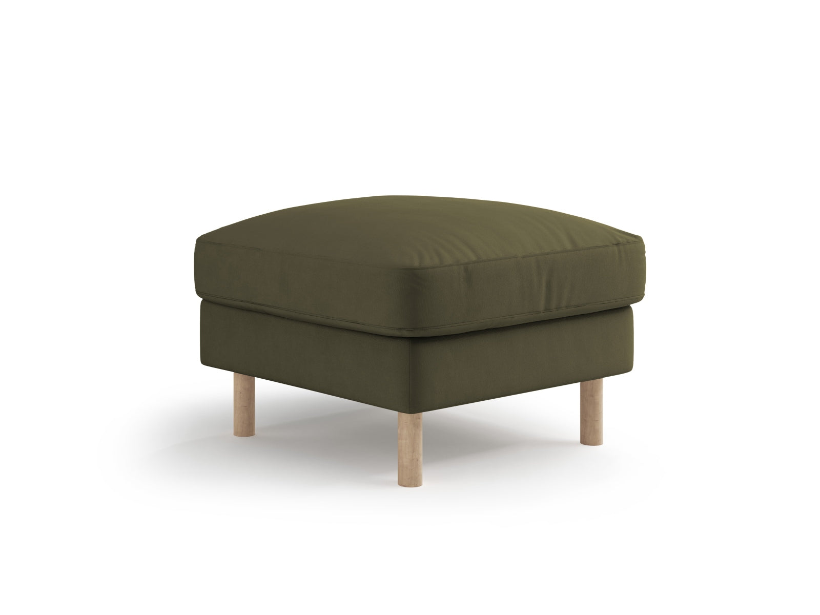 Entdecken Sie den Eden Velour Pouf 1 Sitzer von Micadoni: Hochwertiges Velours, modernes Design und optimaler Komfort für Ihr Zuhause.