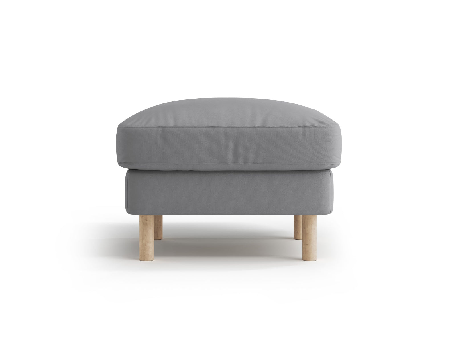 Eden Velour Pouf 1 Sitzer in Grey-Paris präsentiert im Onlineshop von KAQTU Design AG. Modulares Sofa ist von Micadoni