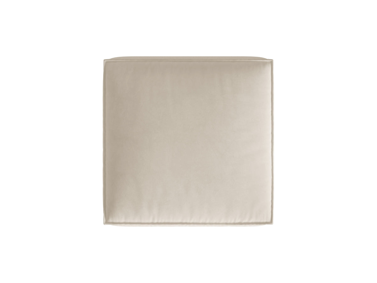 Nuria Velour Pouf 1 Sitzer in Beige-Paris präsentiert im Onlineshop von KAQTU Design AG. Modulares Sofa ist von Micadoni