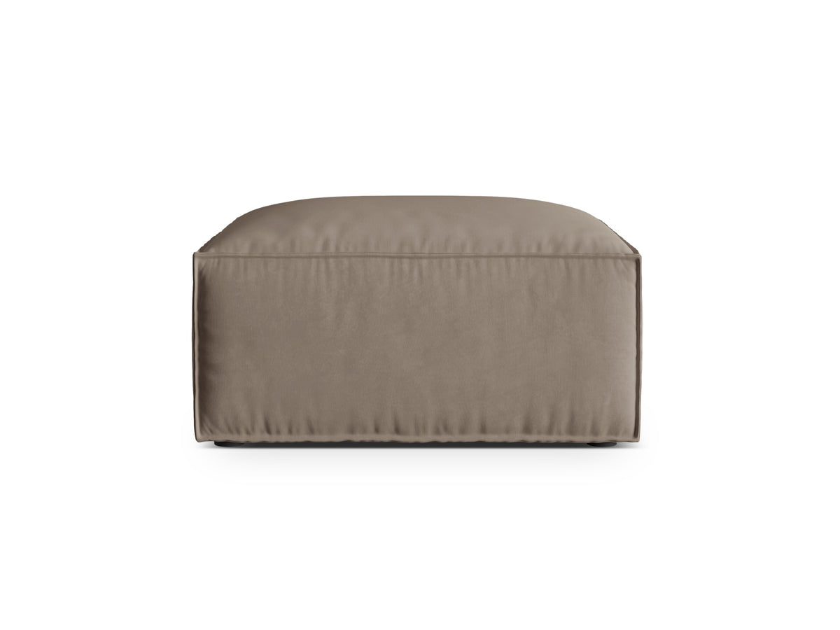 Nuria Velour Pouf 1 Sitzer in Warm grey-Paris präsentiert im Onlineshop von KAQTU Design AG. Modulares Sofa ist von Micadoni