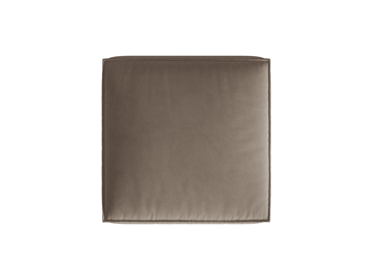 Nuria Velour Pouf 1 Sitzer in Warm grey-Paris präsentiert im Onlineshop von KAQTU Design AG. Modulares Sofa ist von Micadoni