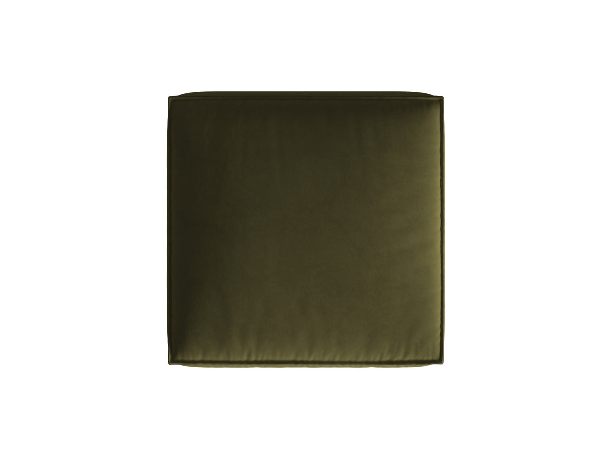 Nuria Velour Pouf 1 Sitzer in Moss Green Melange-Paris präsentiert im Onlineshop von KAQTU Design AG. Modulares Sofa ist von Micadoni