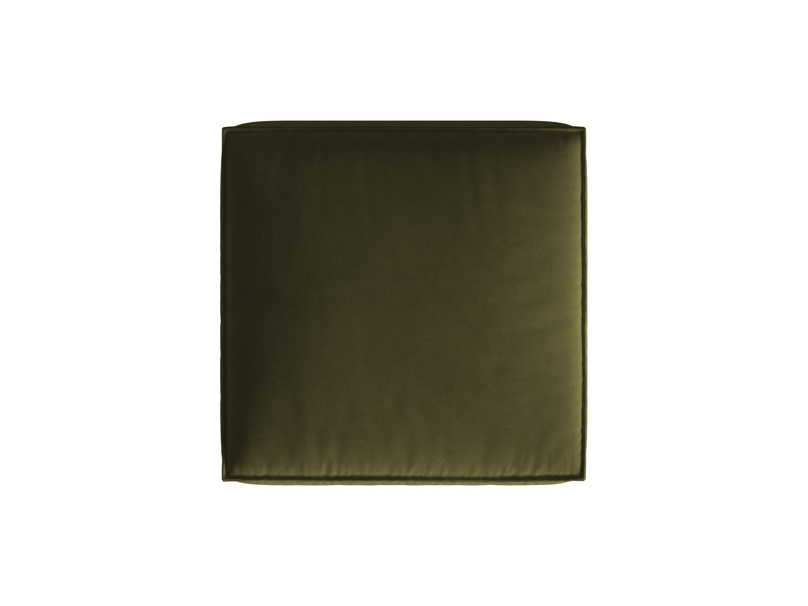 Stylischer Nuria Velour Pouf in edlem Moosgrün, perfekt für gemütliche Sitzgelegenheiten und vielseitige Wohnraumgestaltung.