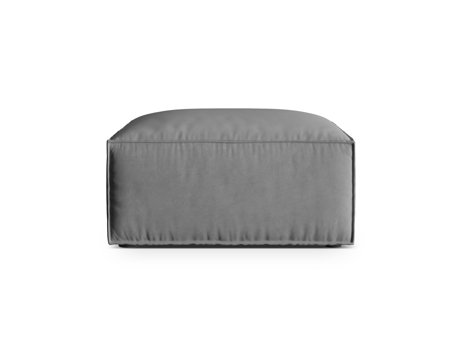 Nuria Velour Pouf 1 Sitzer in Grey präsentiert im Onlineshop von KAQTU Design AG. Modulares Sofa ist von Micadoni