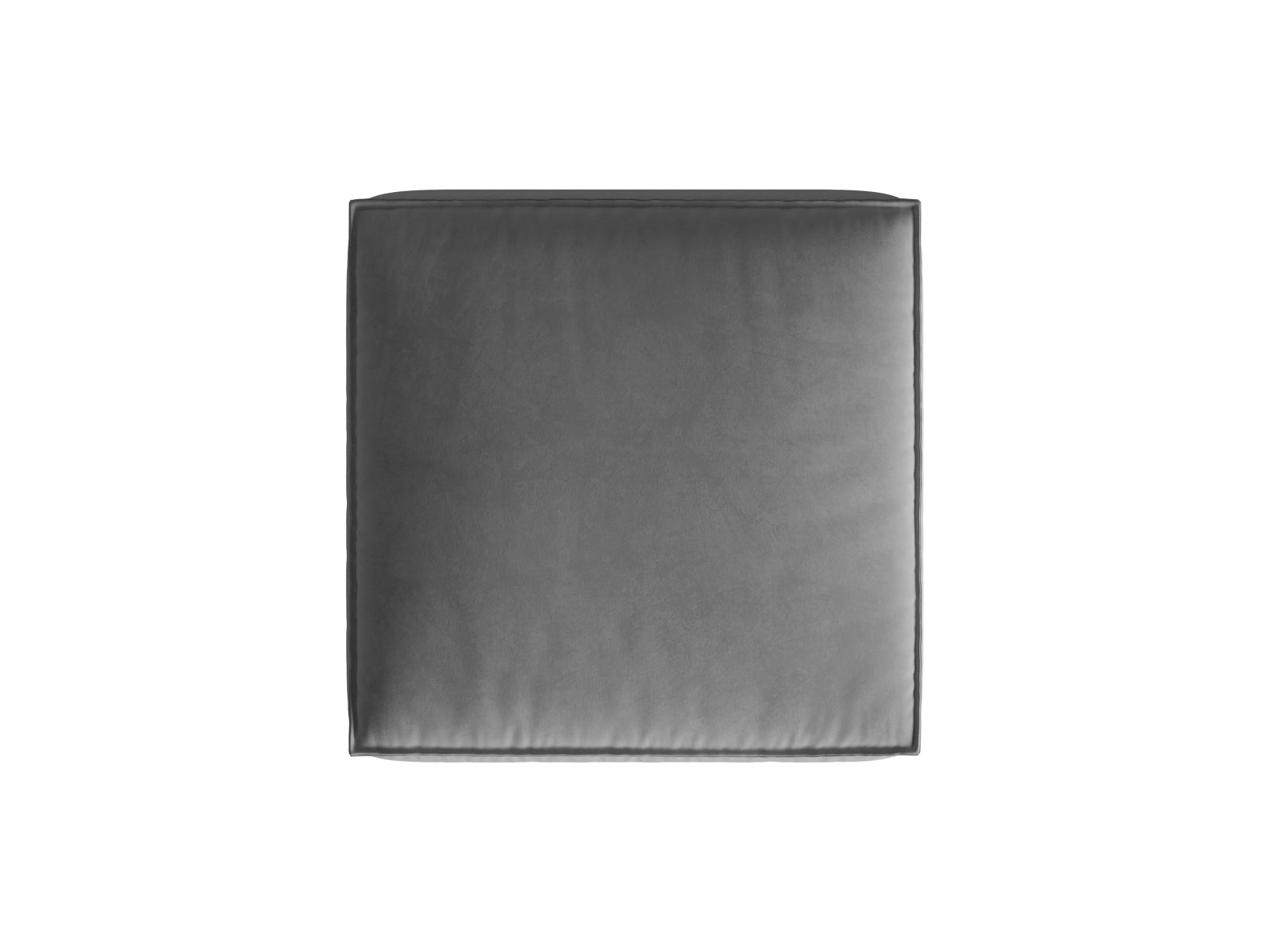 Stylischer Nuria Velour Pouf in sanftem Grau, vielseitig einsetzbar und ideal für moderne Wohnräume. Ein Blickfang für jedes Sofa-Arrangement.