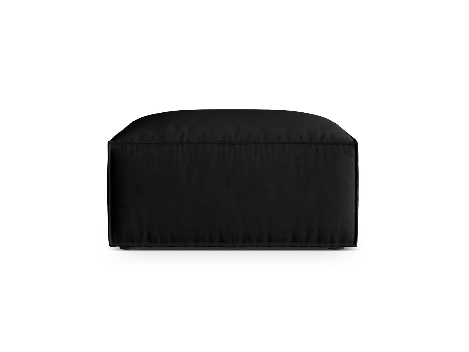 Nuria Velour Pouf 1 Sitzer in Black präsentiert im Onlineshop von KAQTU Design AG. Modulares Sofa ist von Micadoni