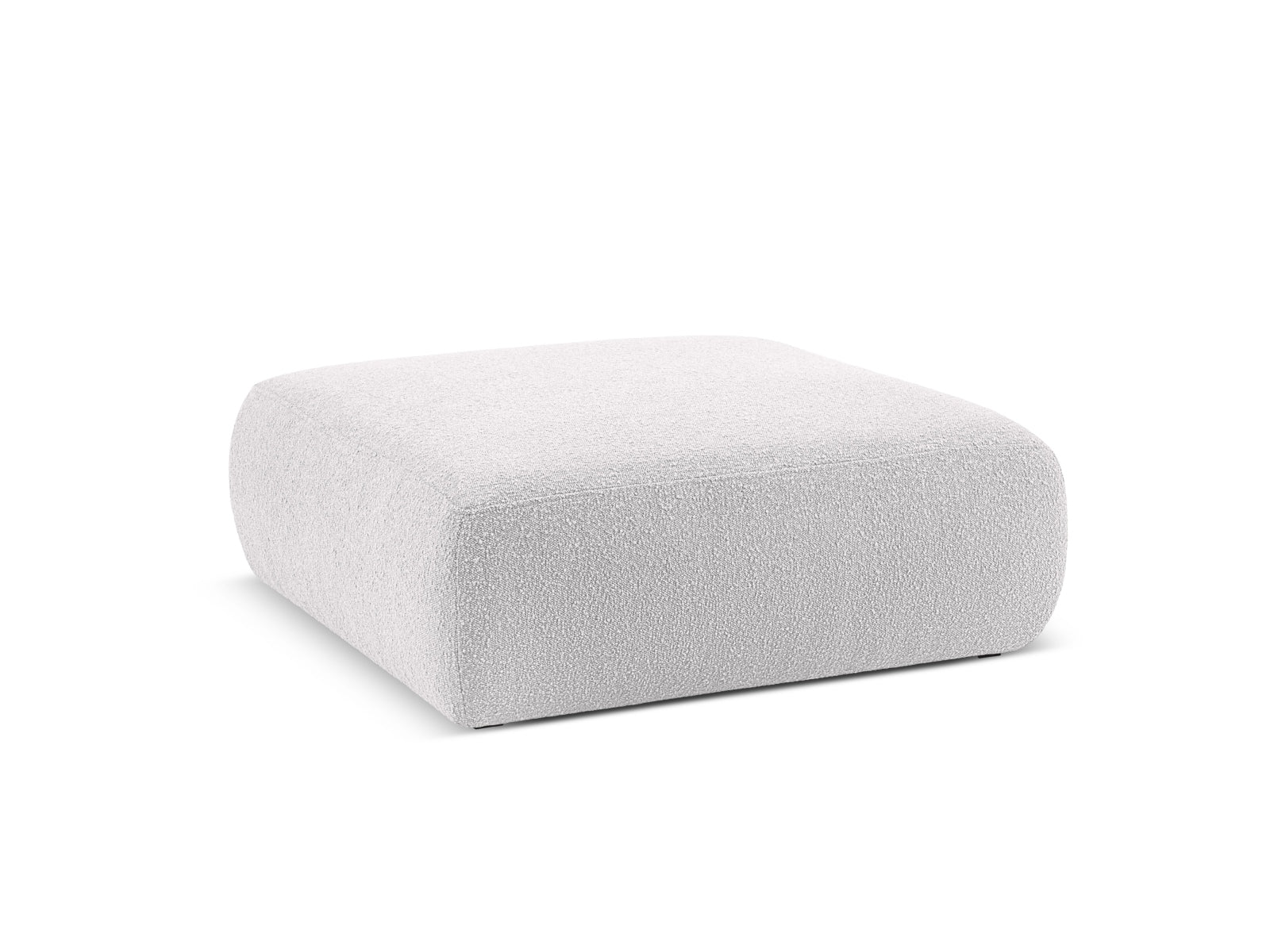 Stylischer Molino Boucle Pouf in hellem Grau, ideal als Sitzgelegenheit oder dekoratives Element für jedes Zuhause.