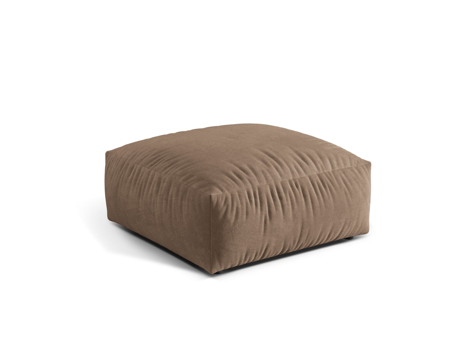 Eleganter Martina Pouf Large in Dunkelbeige, ideal für stilvolle Wohnräume. Bequem und vielseitig einsetzbar, perfekt für jeden Raum.