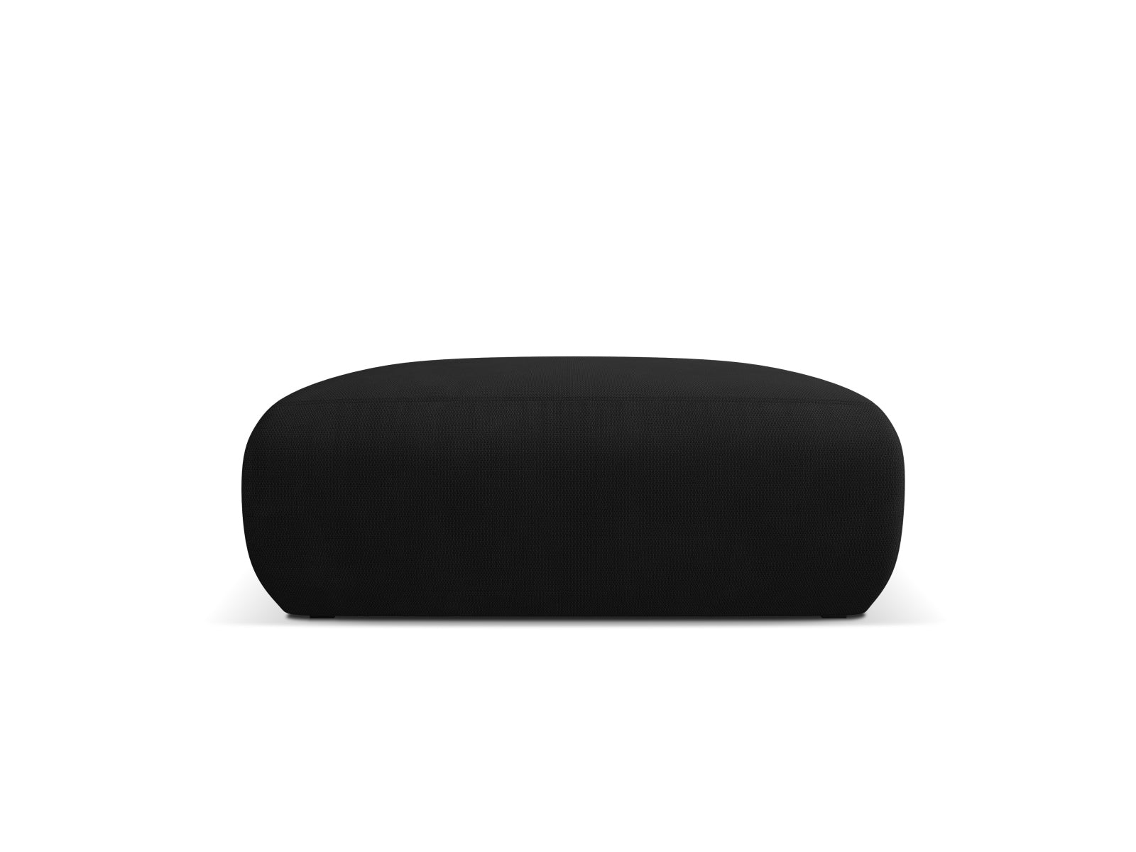 Eleganter Molino Pouf in zeitlosem Schwarz, ideal für gemütliche Stunden und stilvolle Einrichtungsideen.