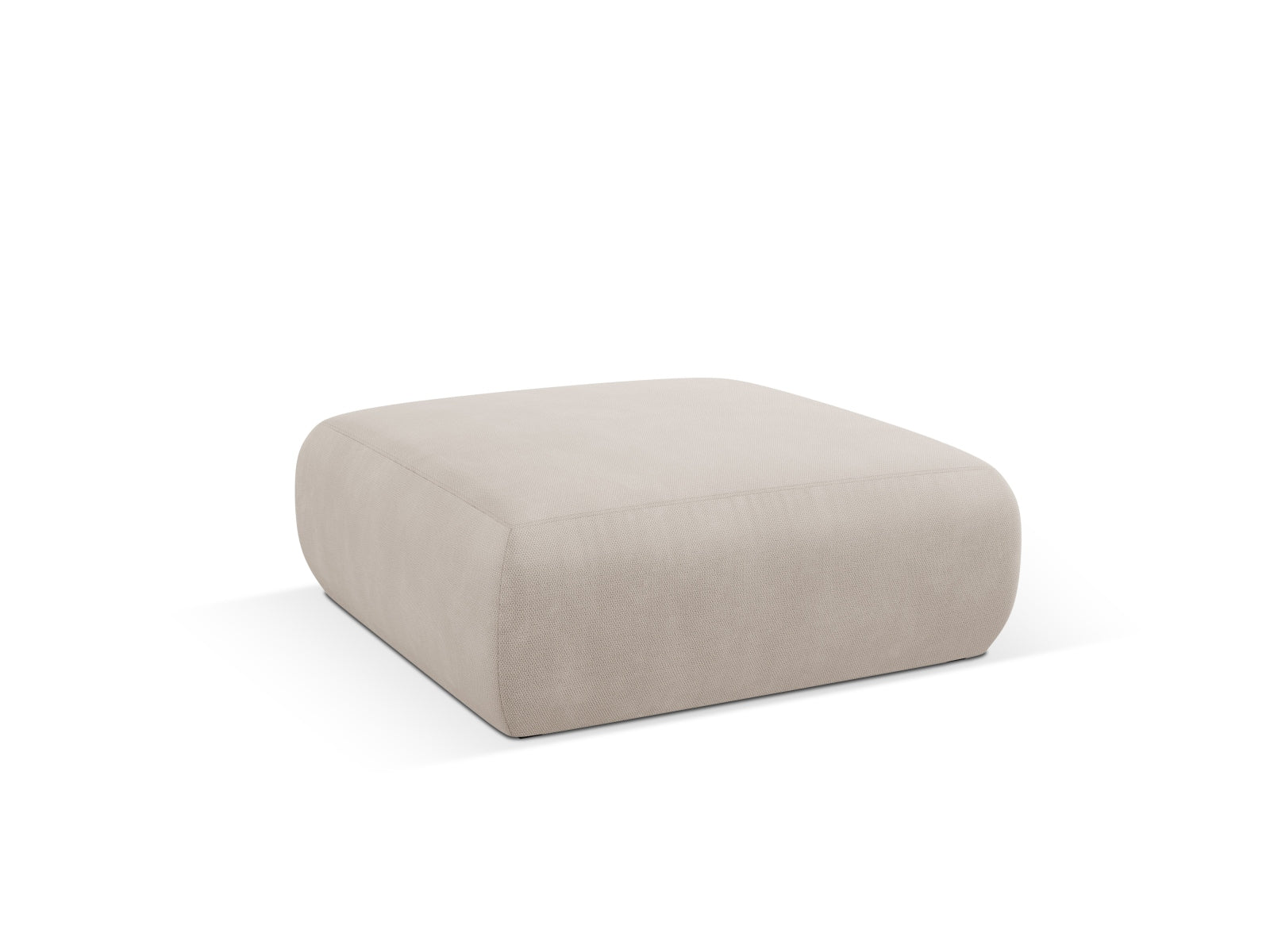 Beige Molino Pouf von Micadoni, stilvoll und bequem, ideal für jeden Wohnraum. Perfekt als Sitzgelegenheit oder dekoratives Element.