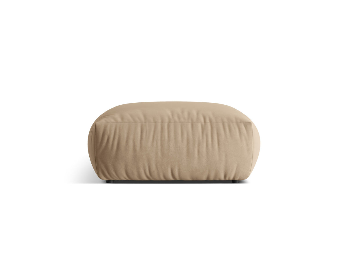 Chris Velour Pouf 1 Sitzer in Sand-Casino präsentiert im Onlineshop von KAQTU Design AG. Modulares Sofa ist von Micadoni