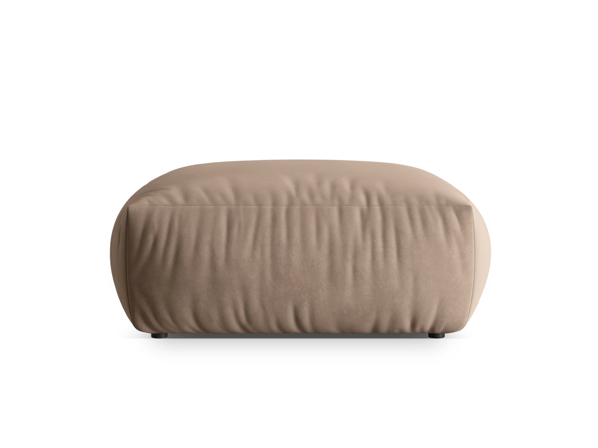 Chris Velour Pouf 1 Sitzer in Light Brown-Casino präsentiert im Onlineshop von KAQTU Design AG. Modulares Sofa ist von Micadoni