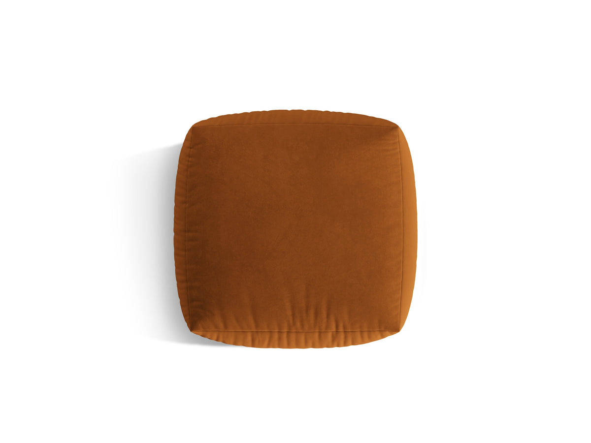 Chris Velour Pouf 1 Sitzer in Terracotta-Casino präsentiert im Onlineshop von KAQTU Design AG. Modulares Sofa ist von Micadoni