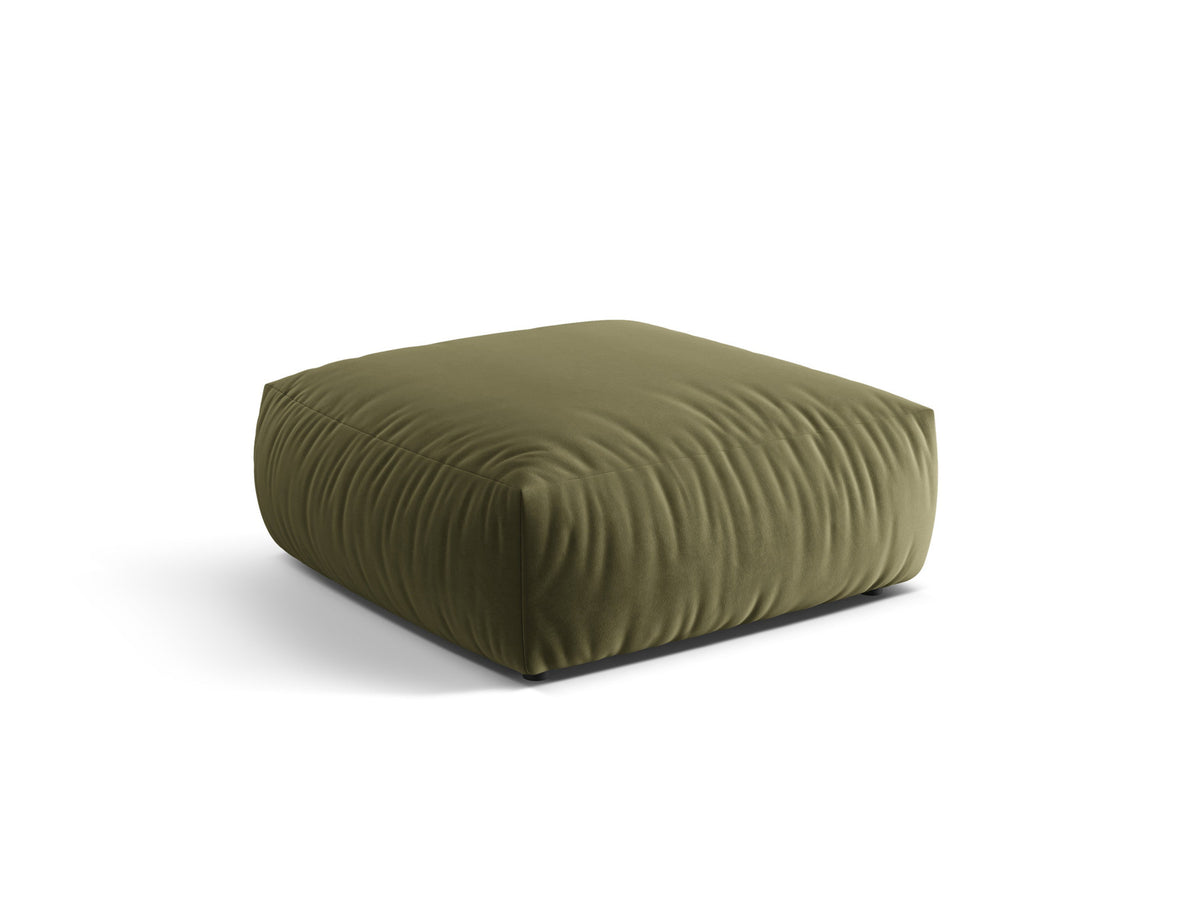 Chris Velour Pouf 1 Sitzer in Light Green-Casino präsentiert im Onlineshop von KAQTU Design AG. Modulares Sofa ist von Micadoni