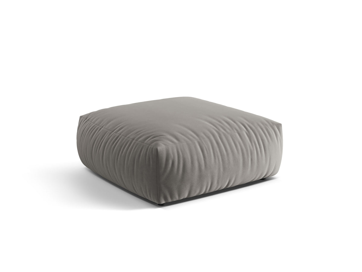 Chris Velour Pouf 1 Sitzer in Grey-Casino präsentiert im Onlineshop von KAQTU Design AG. Modulares Sofa ist von Micadoni