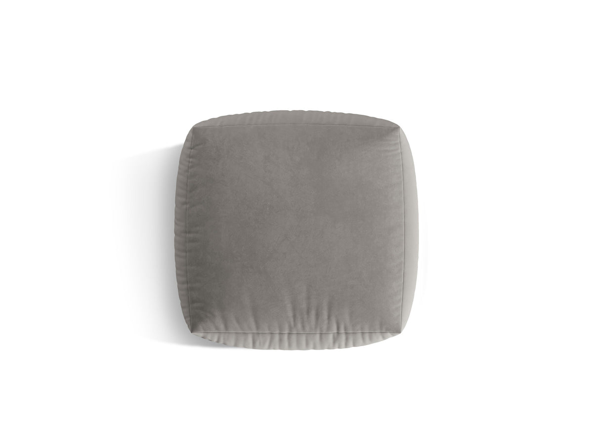 Chris Velour Pouf 1 Sitzer in Grey-Casino präsentiert im Onlineshop von KAQTU Design AG. Modulares Sofa ist von Micadoni