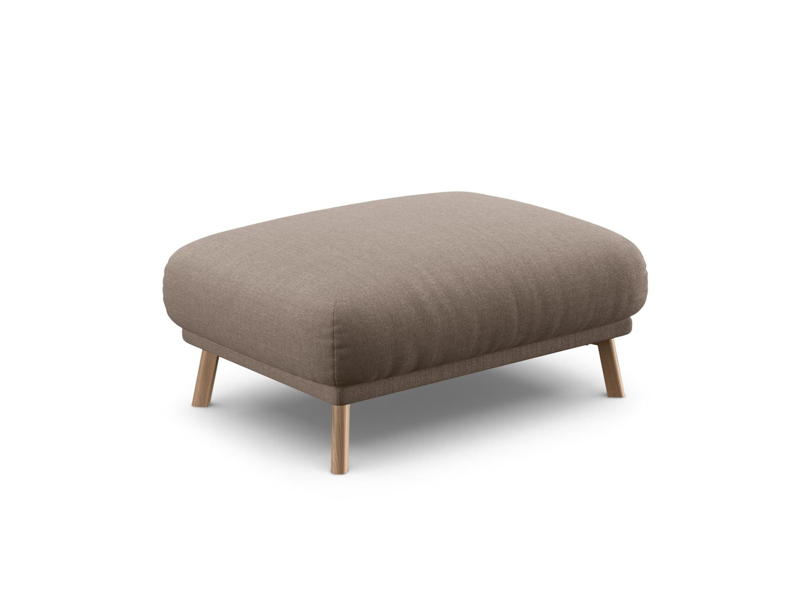 Eleganter 1-Sitzer Pouf Naomi in stilvollem Cappuccino-Liberty, ideal für jedes moderne Wohnambiente. Hochwertige Verarbeitung von Micadoni.