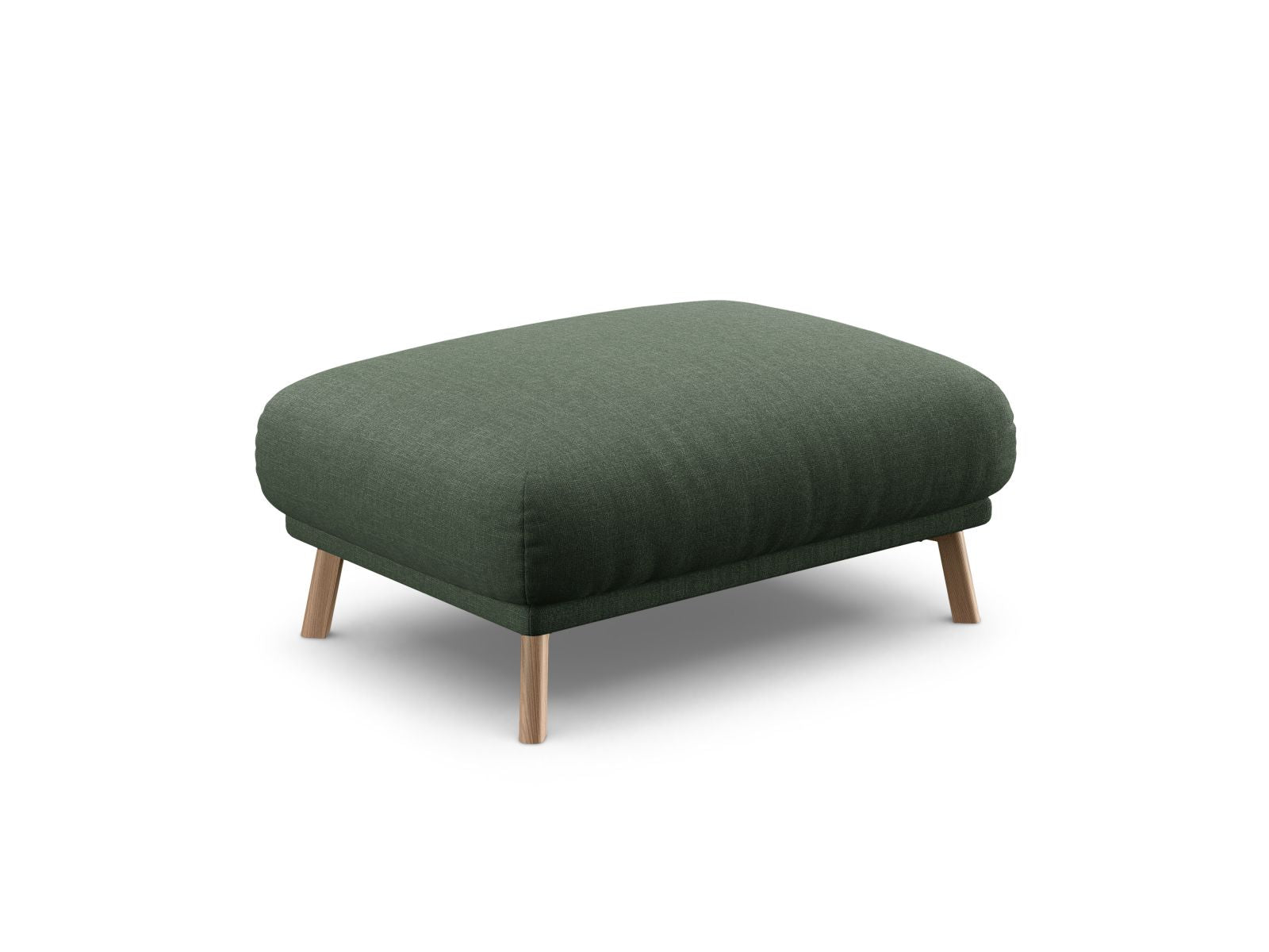 Stylischer 1-Sitzer Pouf Naomi in elegantem Moosgrün, ideal für moderne Wohnräume. Hochwertige Verarbeitung von Micadoni.
