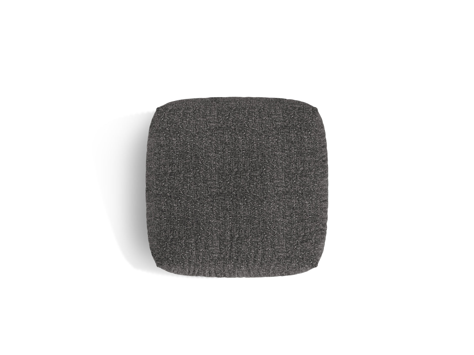 Eleganter 1-Sitzer Pouf Martina in Anthrazit, ideal für entspannte Momente und als dekoratives Element in Ihrem Wohnraum.