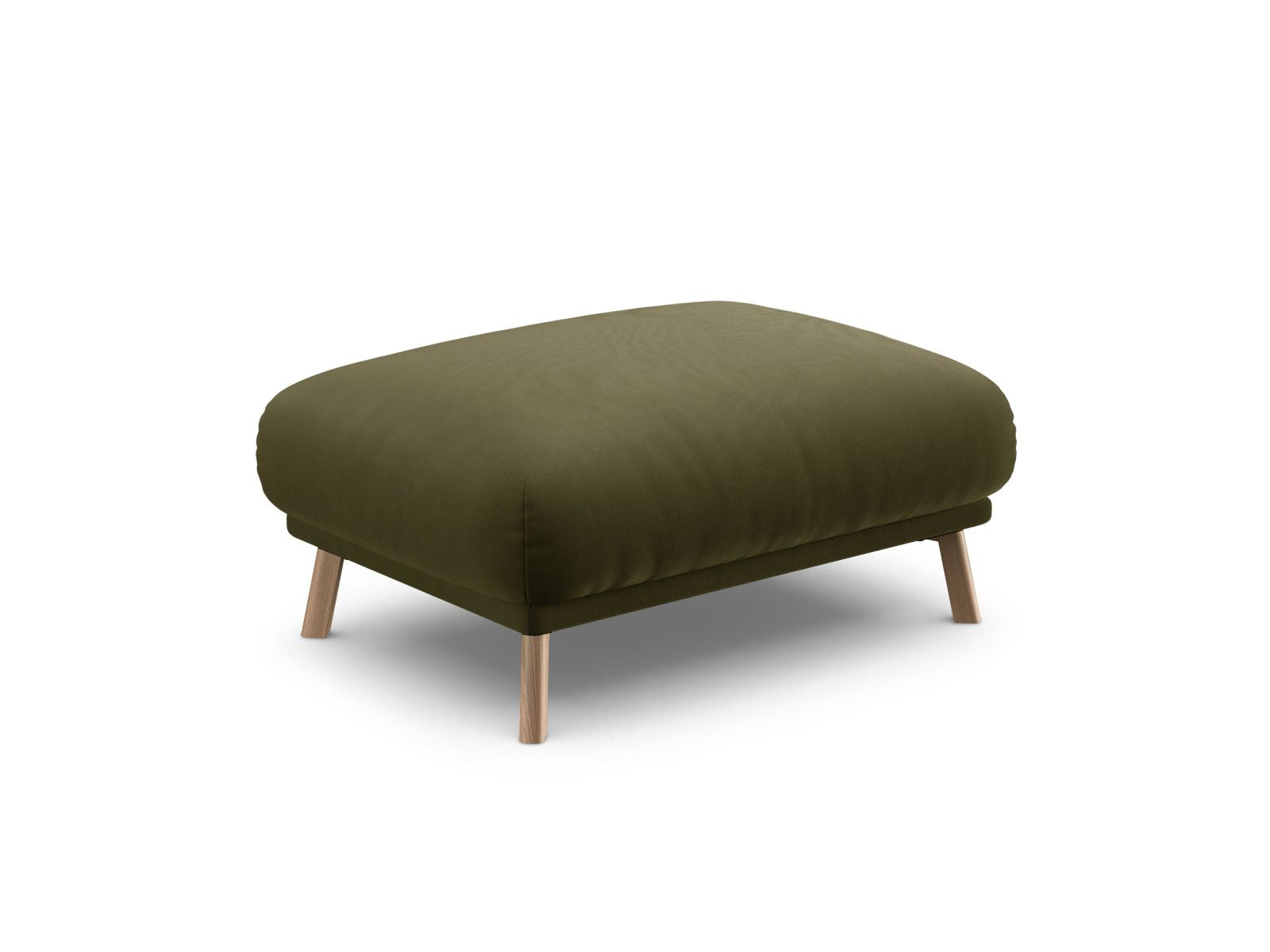 Stylischer 1-Sitzer Pouf Naomi in elegantem Grün, ideal für moderne Wohnräume. Hochwertige Verarbeitung von Micadoni.