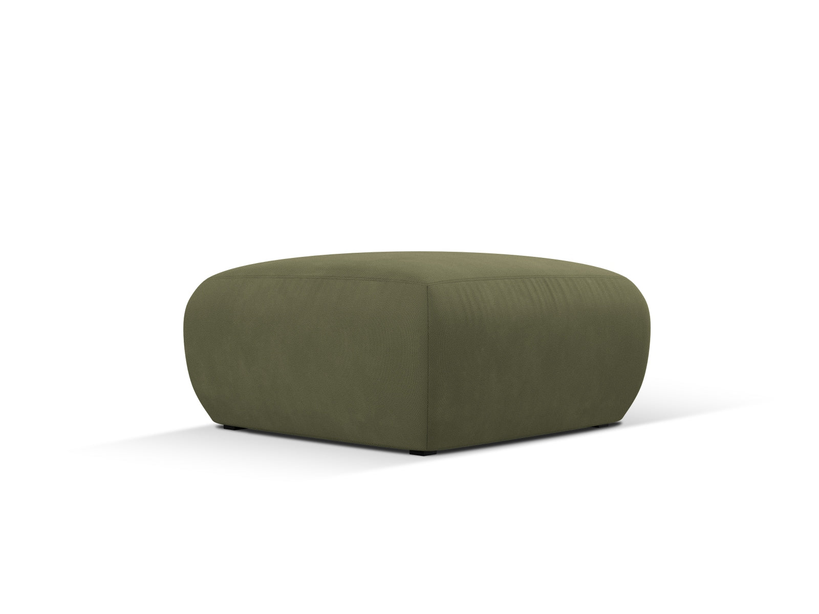 Stylischer Molino Pouf in sanftem Lichtgrün, ideal für gemütliche Sitzgelegenheiten und moderne Wohnräume.