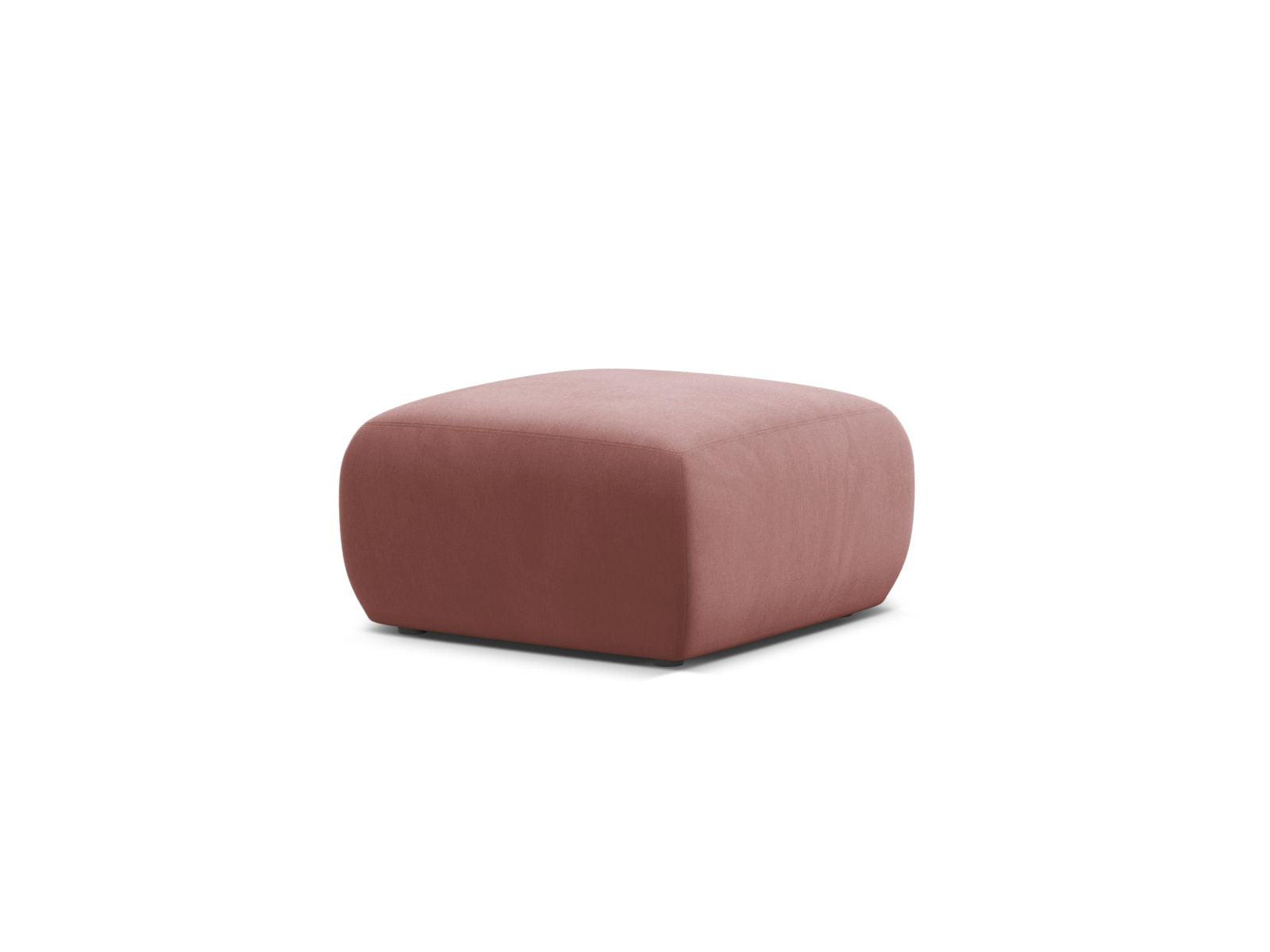Stylischer 1-Sitzer Pouf Molino von Micadoni in lebhaftem Flamingo-Casino Design, ideal für moderne Wohnräume.