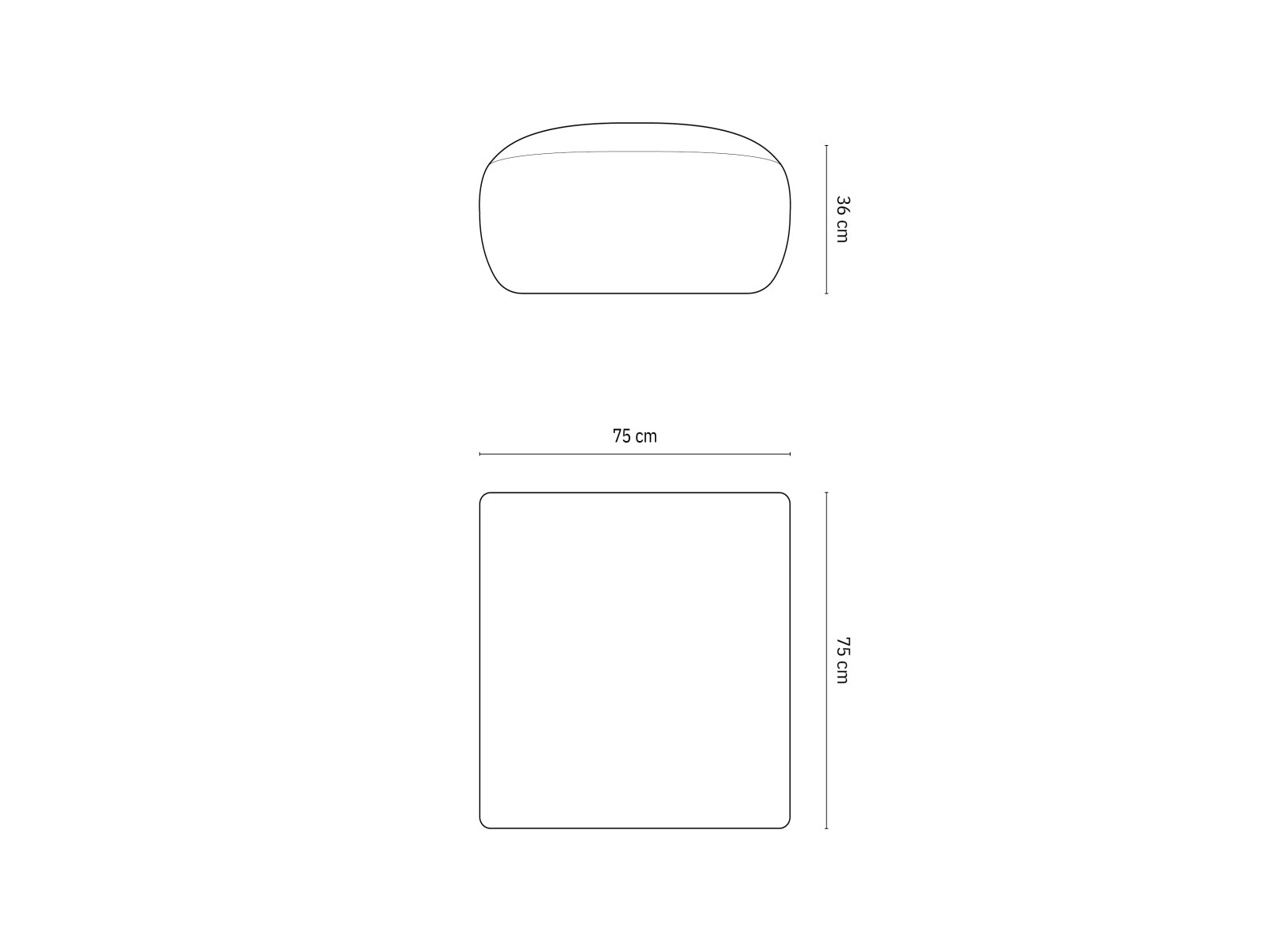 Molino Velour Pouf 1 Sitzer in Light Beige präsentiert im Onlineshop von KAQTU Design AG. Modulares Sofa ist von Micadoni