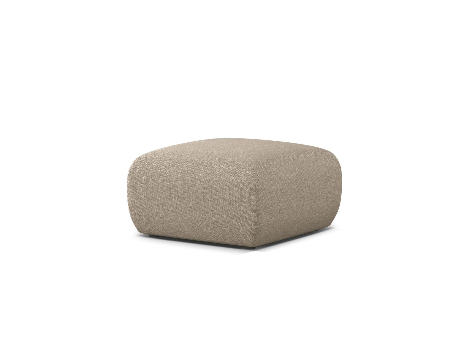 Eleganter 1-Sitzer Pouf Molino in luxuriösem Dunkelbeige, ideal für gemütliche Stunden und stilvolle Einrichtung. Hochwertige Qualität von Micadoni.