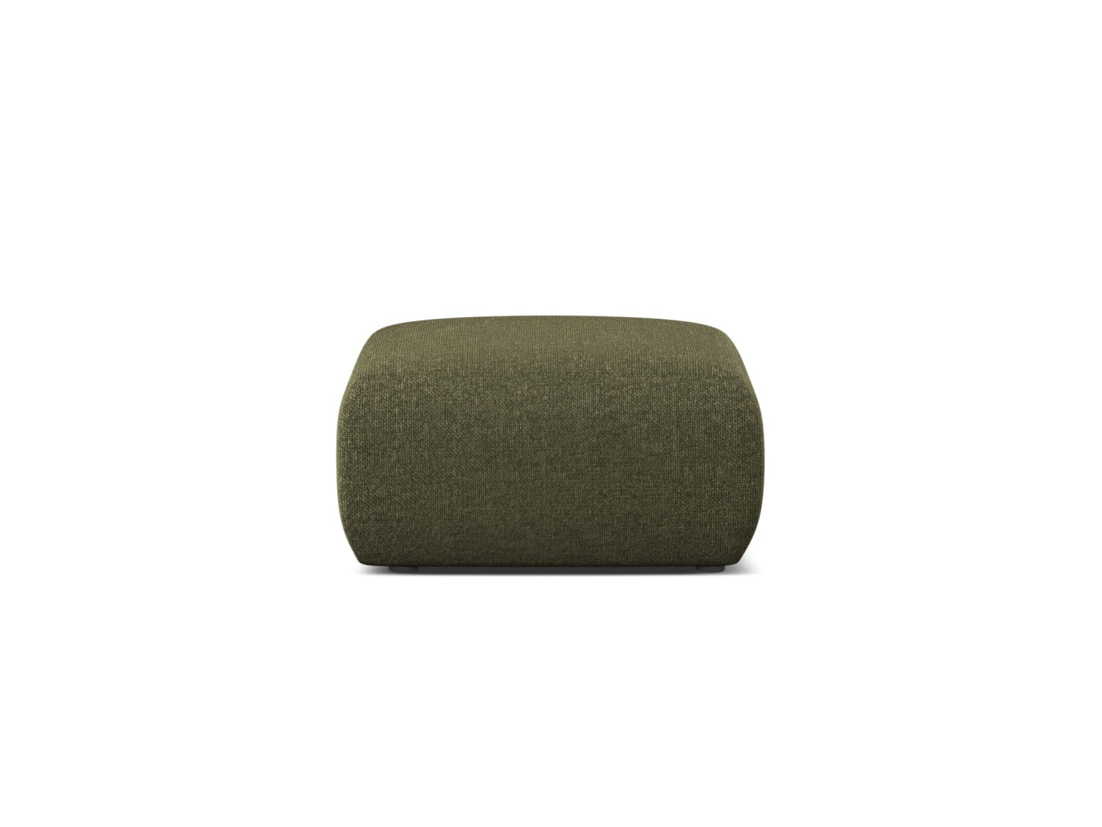 Moderner 1-Sitzer Pouf Molino in ansprechendem Grünton, ideal für gemütliche Sitzgelegenheiten und stilvolle Raumgestaltung.