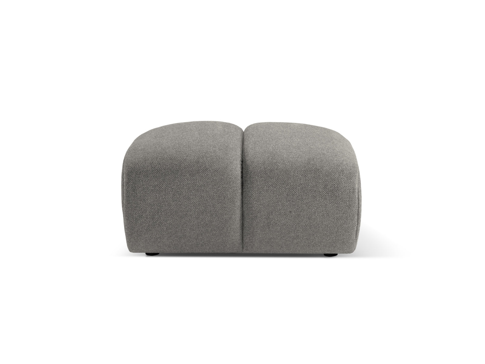 Stylischer Diana Pouf 1 Sitzer in zartem Hellgrau, perfekt für moderne Interiors. Teil der vielseitigen Sofaserie von Micadoni.