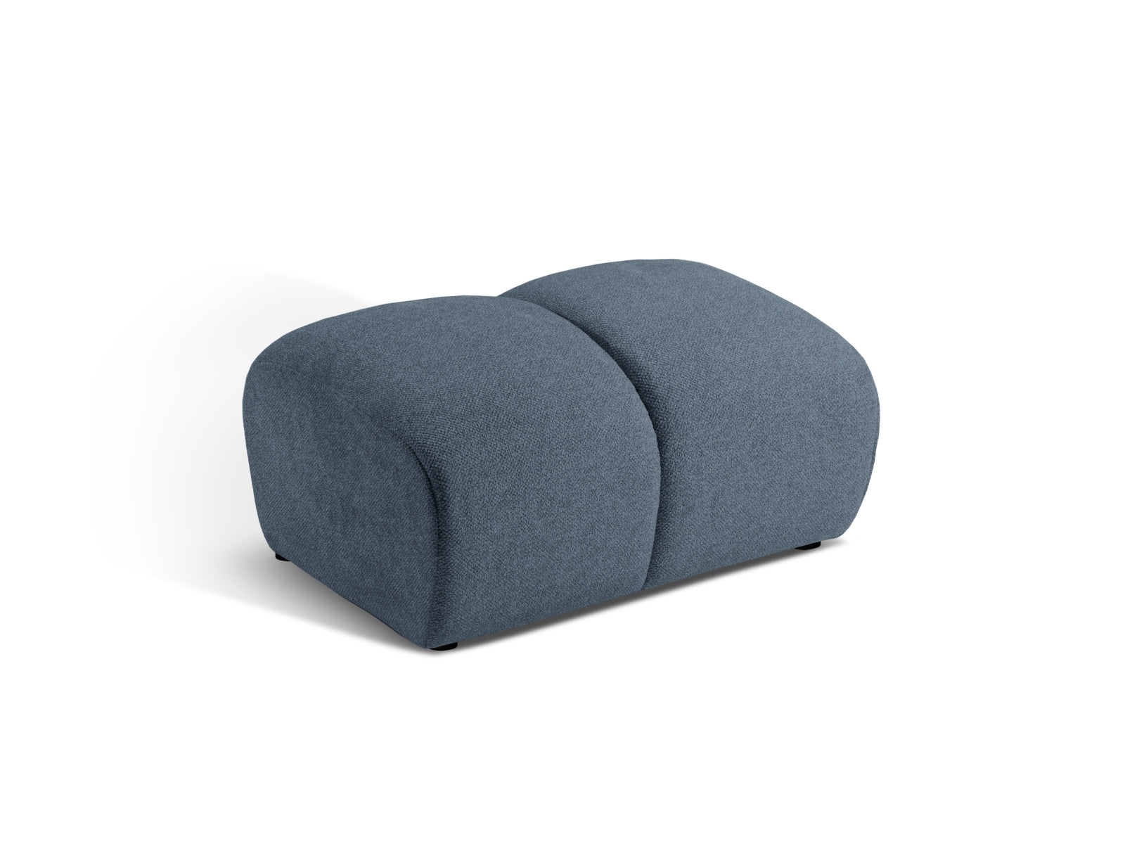 Diana Pouf 1 Sitzer in Blue Jeans-Bubble präsentiert im Onlineshop von KAQTU Design AG. Modulares Sofa ist von Micadoni