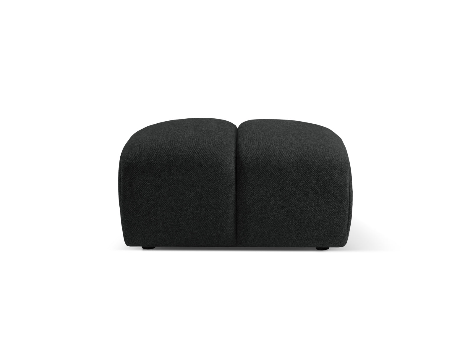 Stylischer Diana Pouf 1 Sitzer in dunklem Grau, perfekt für kreative Sofa-Kombinationen und als zusätzlicher Sitzplatz.