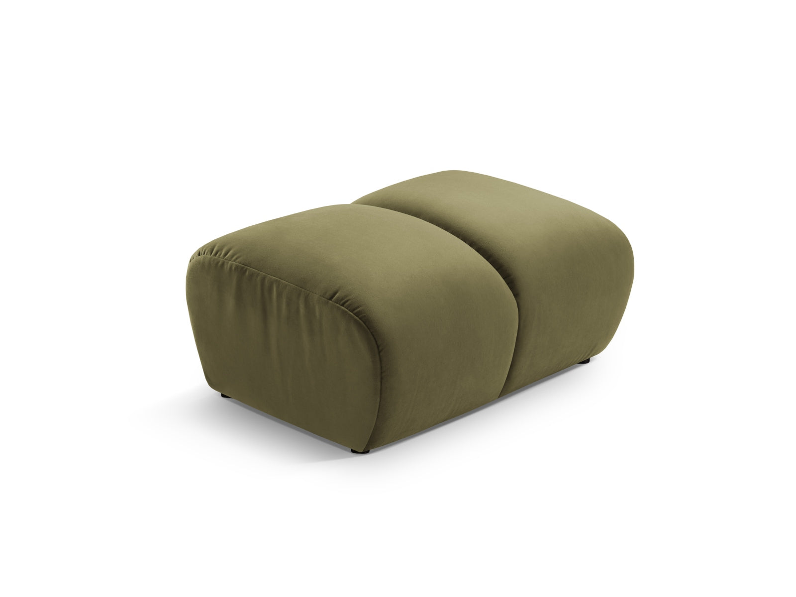 Diana Velour Pouf 1 Sitzer in Green präsentiert im Onlineshop von KAQTU Design AG. Modulares Sofa ist von Micadoni