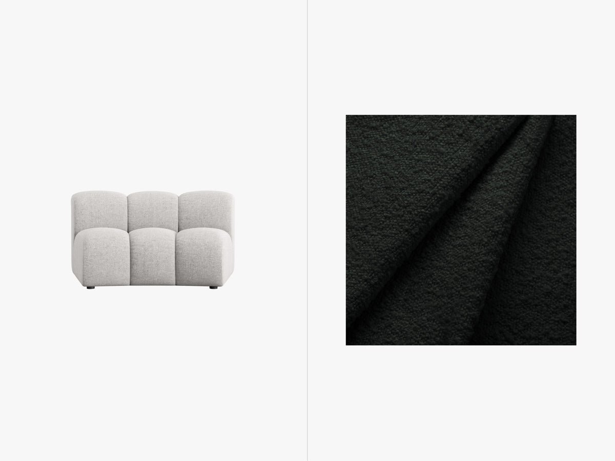 Lupine Modul Armless 1 Sitzer in Black-Baloo präsentiert im Onlineshop von KAQTU Design AG. Modulares Sofa ist von Micadoni