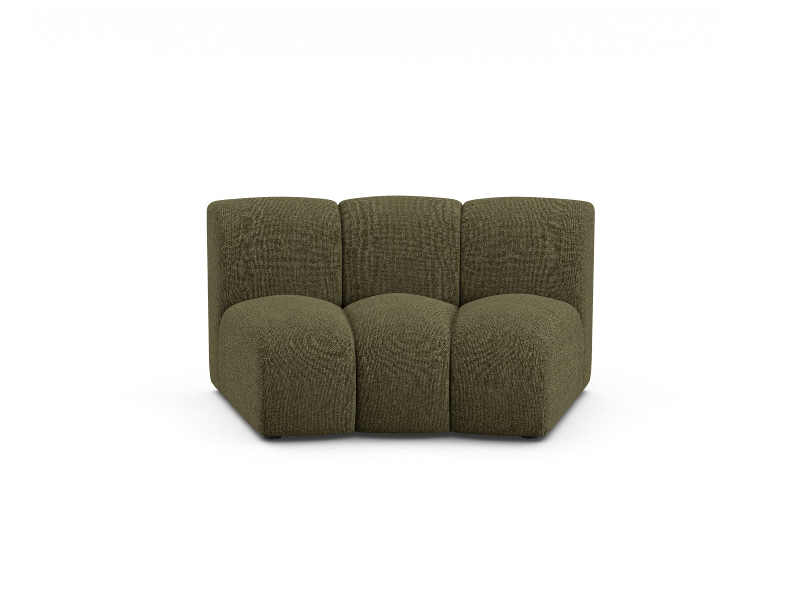 Eleganter Lupine Modul Armless 1 Sitzer in Green-Eden, ideal für stilvolle und flexible Wohnkonzepte.