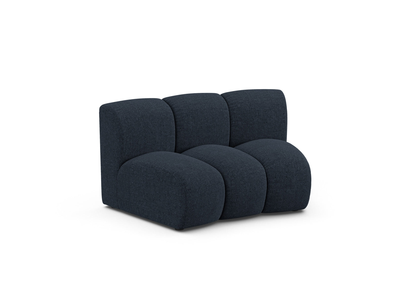 Stylischer Lupine Modul Armless 1 Sitzer in Navy Blue-Eden, perfekt für zeitgemäße Einrichtung und komfortable Entspannungsecken.