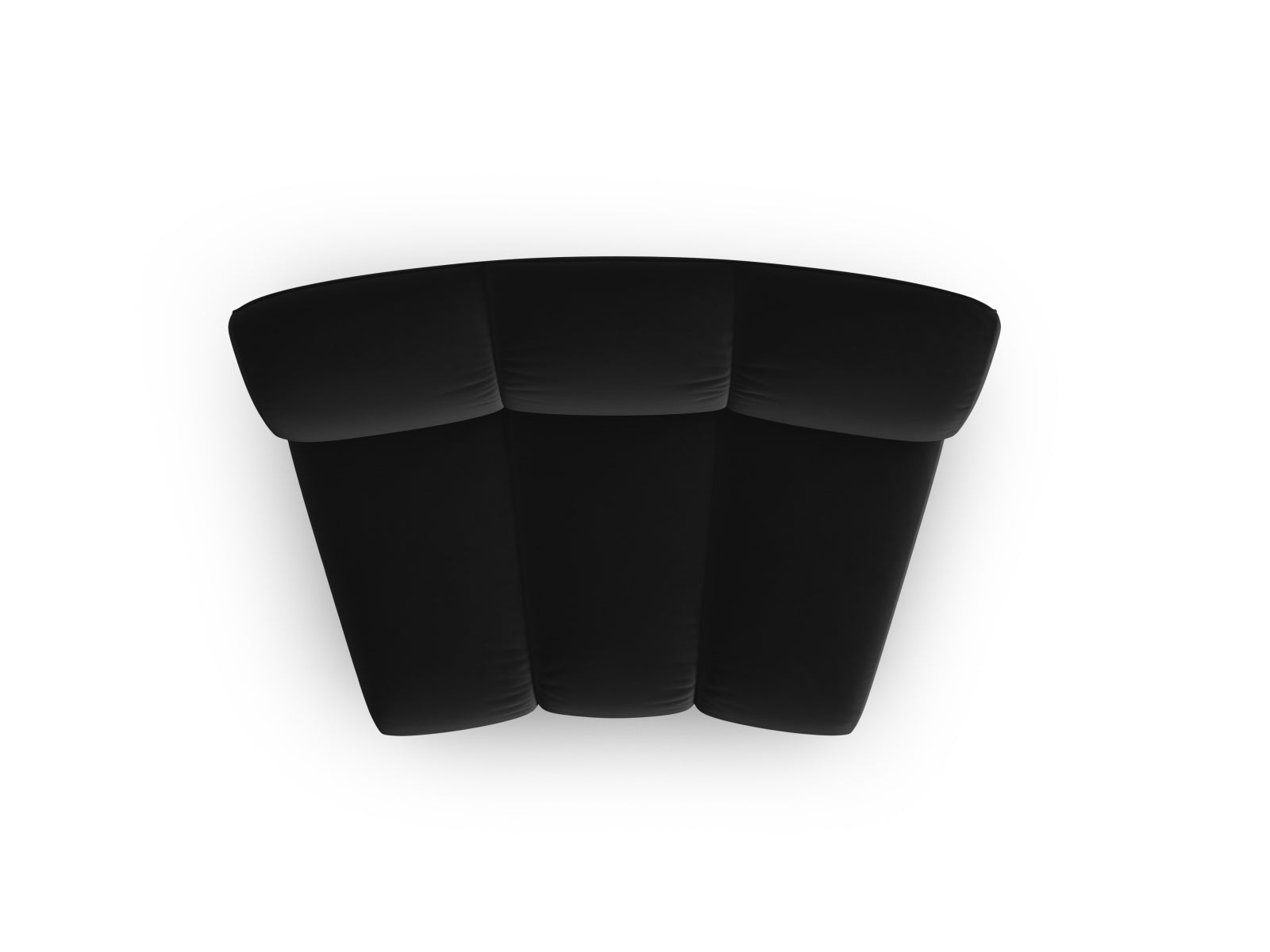 Eleganter, armfreier Velours-Sessel von Micadoni, ideal für stilvolle Wohnkonzepte und vielseitige Raumgestaltungen.