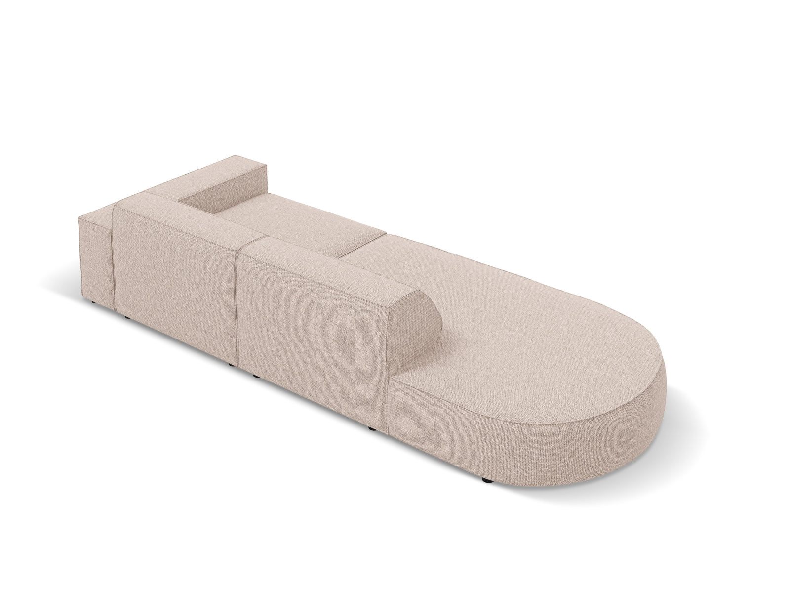 Entdecken Sie das stilvolle Jodie Modulares Sofa - Open Links 3 Sitzer von Micadoni, das Komfort und modernes Design vereint.