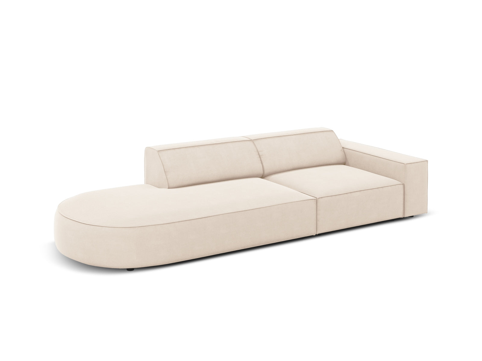 Entdecken Sie das Jodie Velour 3-Sitzer Sofa von Micadoni – ein stilvolles, modulares Sofa, das Eleganz und hohen Komfort vereint.