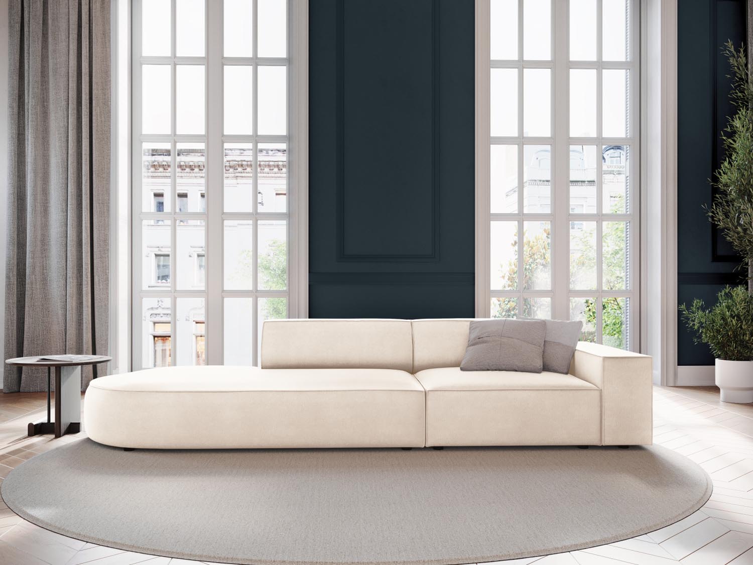 Entdecken Sie das Jodie Velour 3-Sitzer Sofa von Micadoni – stilvoll, modular und komfortabel für Ihr modernes Zuhause.
