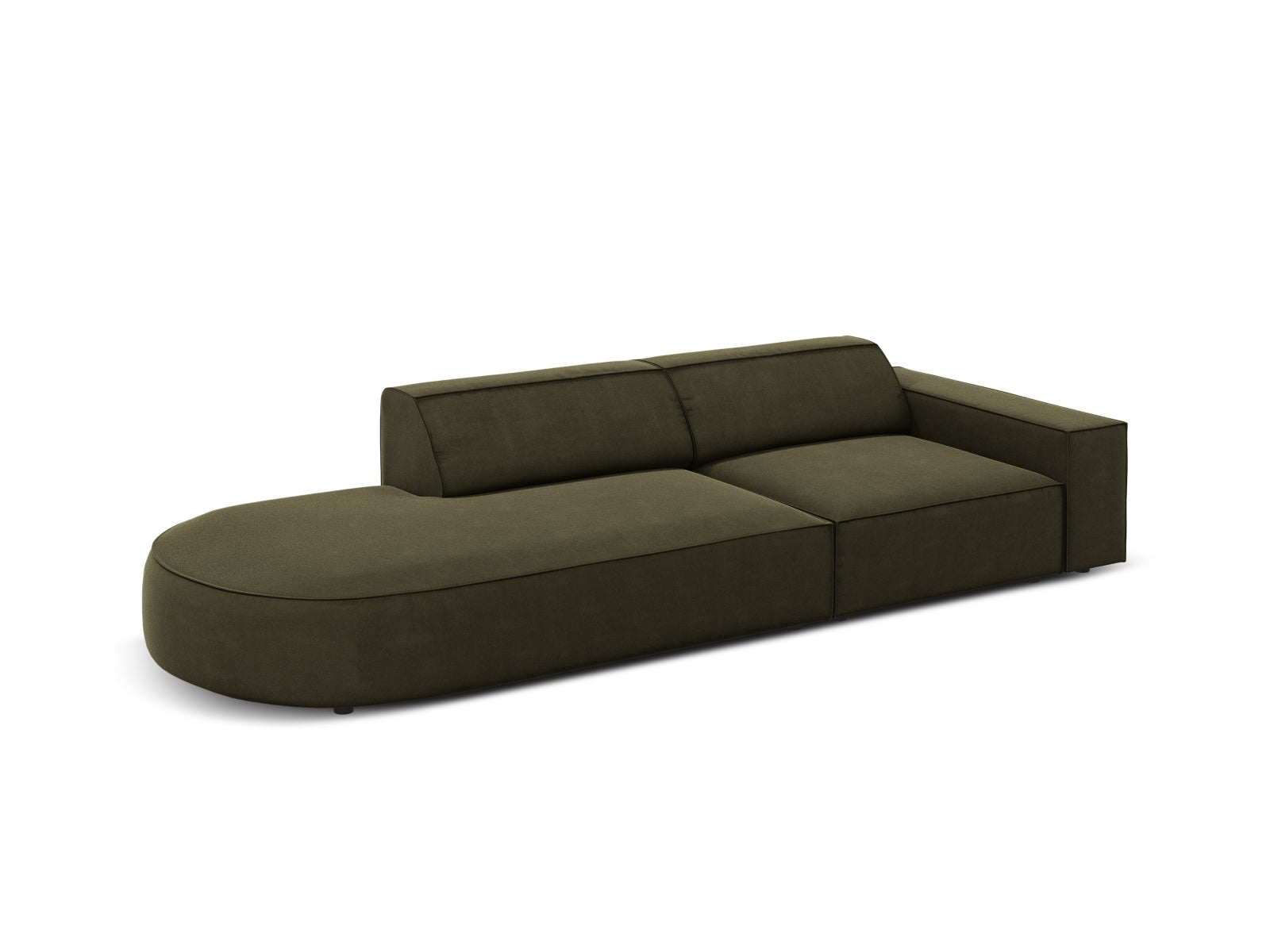 Entdecken Sie das Jodie Velour 3-Sitzer Sofa von Micadoni – ein stilvolles, modulares Sofa, das Eleganz und hohen Komfort vereint.