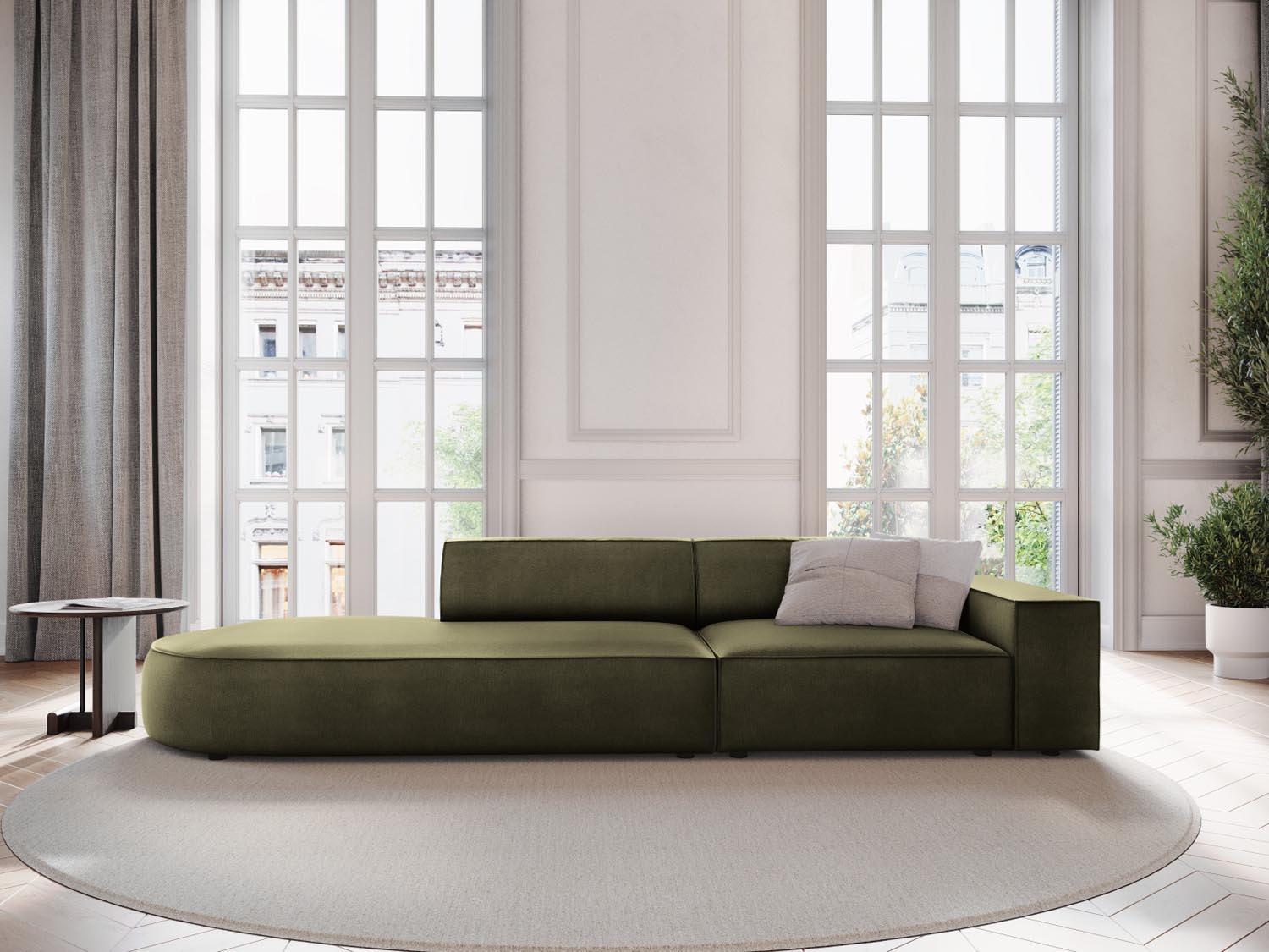 Entdecken Sie das Jodie Velour 3-Sitzer Sofa von Micadoni – stilvoll, modular und komfortabel für Ihr modernes Zuhause.
