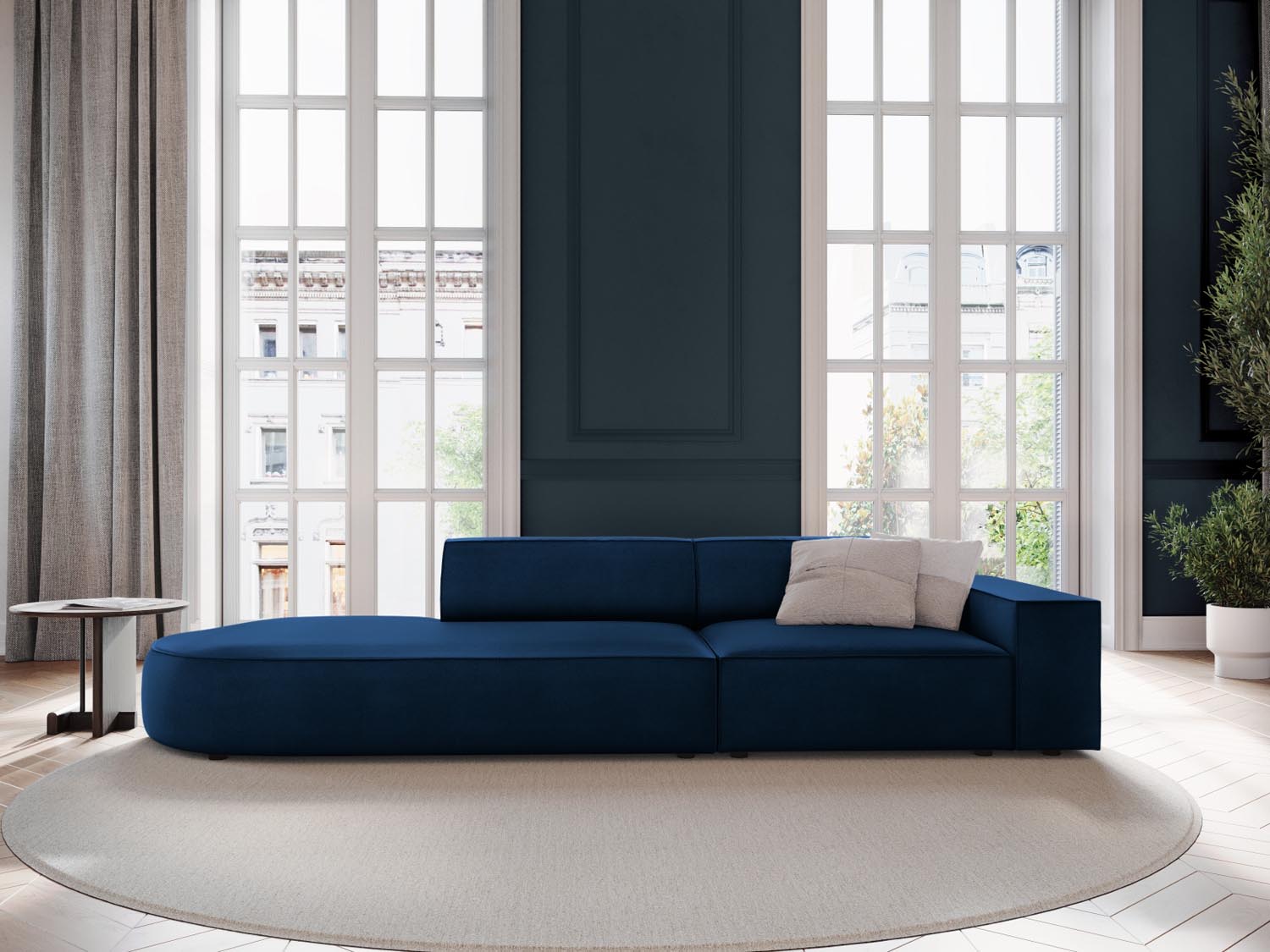 Entdecken Sie das Jodie Velour 3-Sitzer Sofa von Micadoni – stilvoll, modular und komfortabel für Ihr modernes Zuhause.