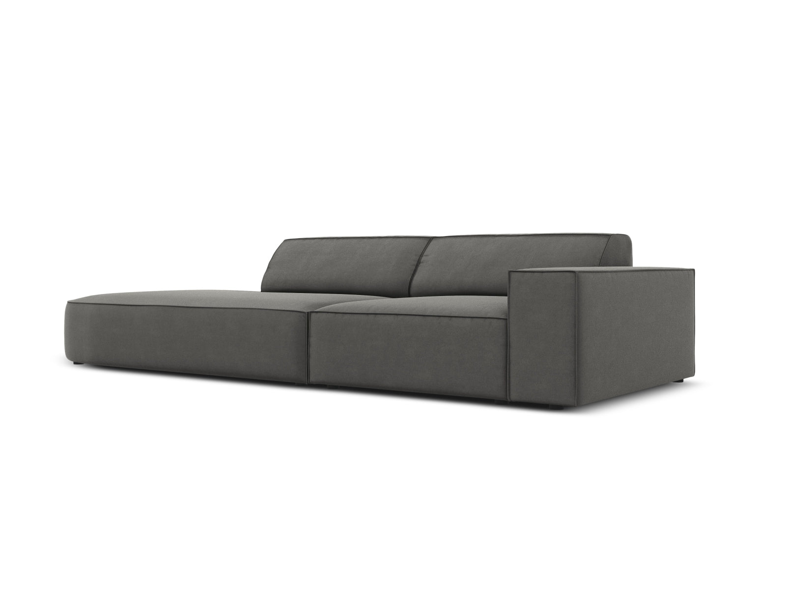 Erleben Sie das Jodie Velour 3-Sitzer Sofa von Micadoni – ein elegantes, modulares Möbelstück, das Komfort und Stil in Ihr Zuhause bringt.