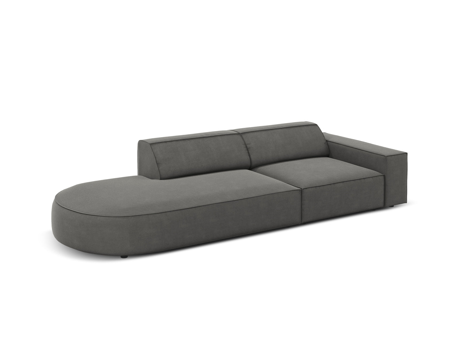 Entdecken Sie das Jodie Velour 3-Sitzer Sofa von Micadoni – ein stilvolles, modulares Sofa, das Eleganz und hohen Komfort vereint.